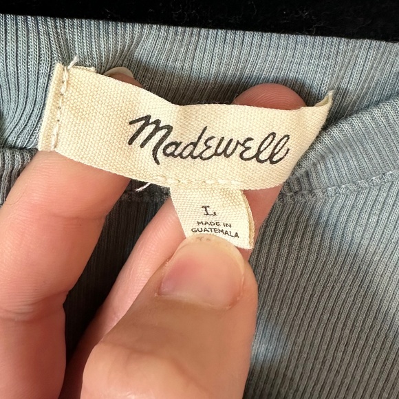 Madewell Green Tank Top Size Large - Picture 4 of 5